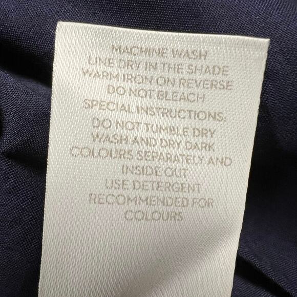 Boden Scattered Holiday Palm A-Line Skirt 22” Length Navy/Pink/Orange Size 8R - Picture 10 of 11